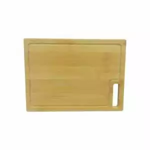 100004 - Schneidebrett 33 x 24 cm aus Bambus mit Auskerbung zum Tragen
