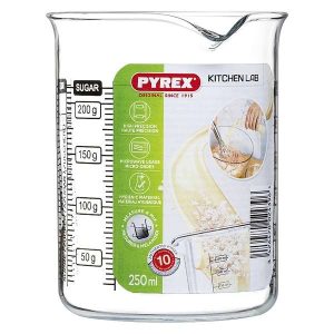 100027A - Messbecher Glas für Backofen, Kühlschrank und Mikrowelle geeignet und für 250 ml