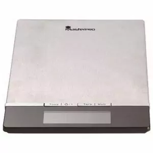 100019 - Digitale Küchenwaage mit Thermometerfunktion und Zeitschaltuhr bis 5000g - Frontansicht