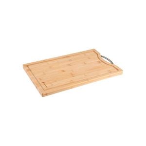 100022 - Schneidebrett mit Griff aus Bambus 40 x 25 cm