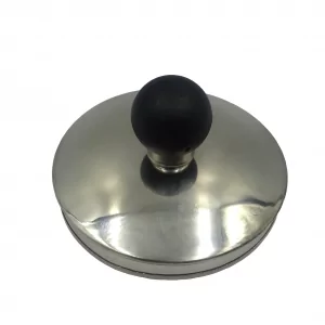 100030 - Wasserkocher klassisch für die Herdplatte für 2 Liter aus Edelstahl - Deckel oben