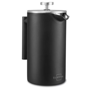 100507 - French Press Thermoskanne aus doppelwandigem Edelstahl für 1 Liter