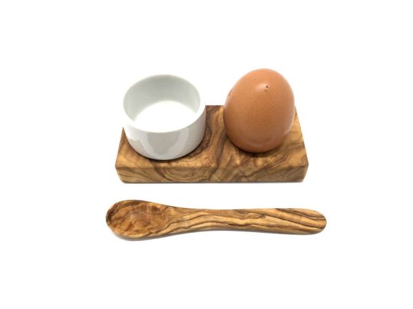100423 - Eierbecher mit Porzellanschale und Löffel