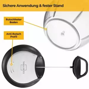 100519 - Manueller Zerkleinerer mit 3 Edelstahlklingen - Sicherheit