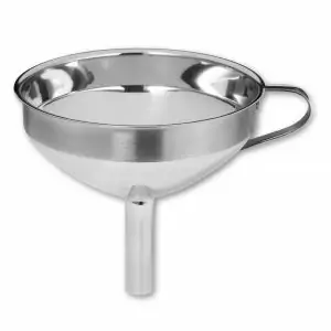 1003B29 - Trichter spitz aus Edelstahl mit Griff 10 cm