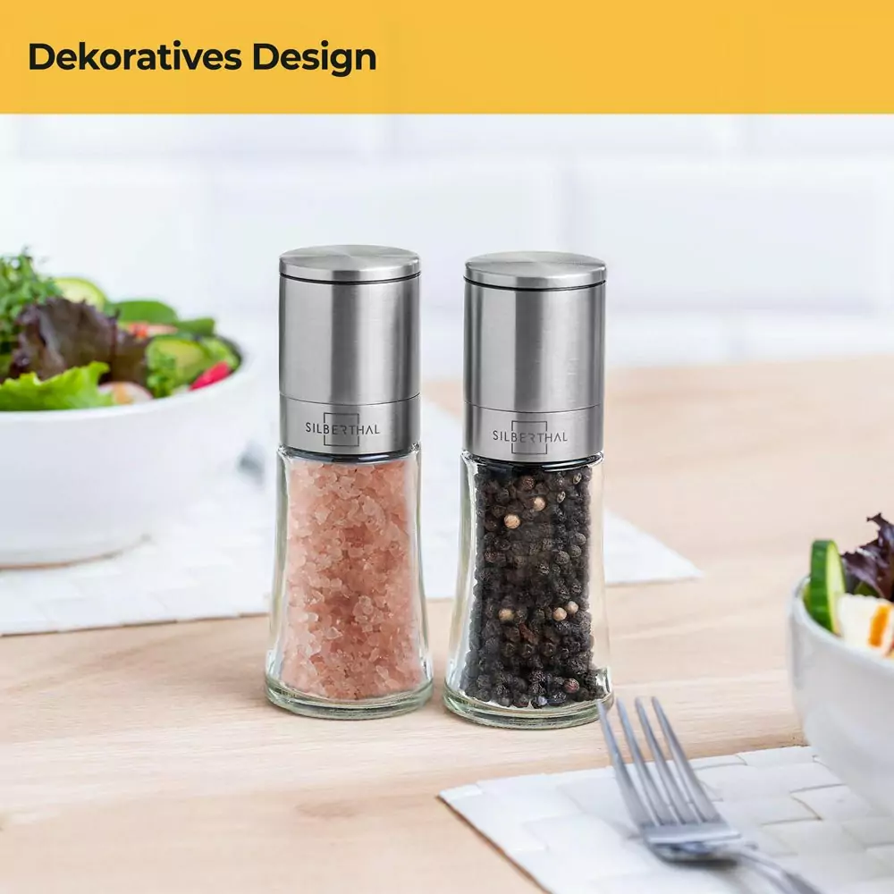 100518 - Salz- und Pfeffermühle Set mit Keramikmahlwerk - Design