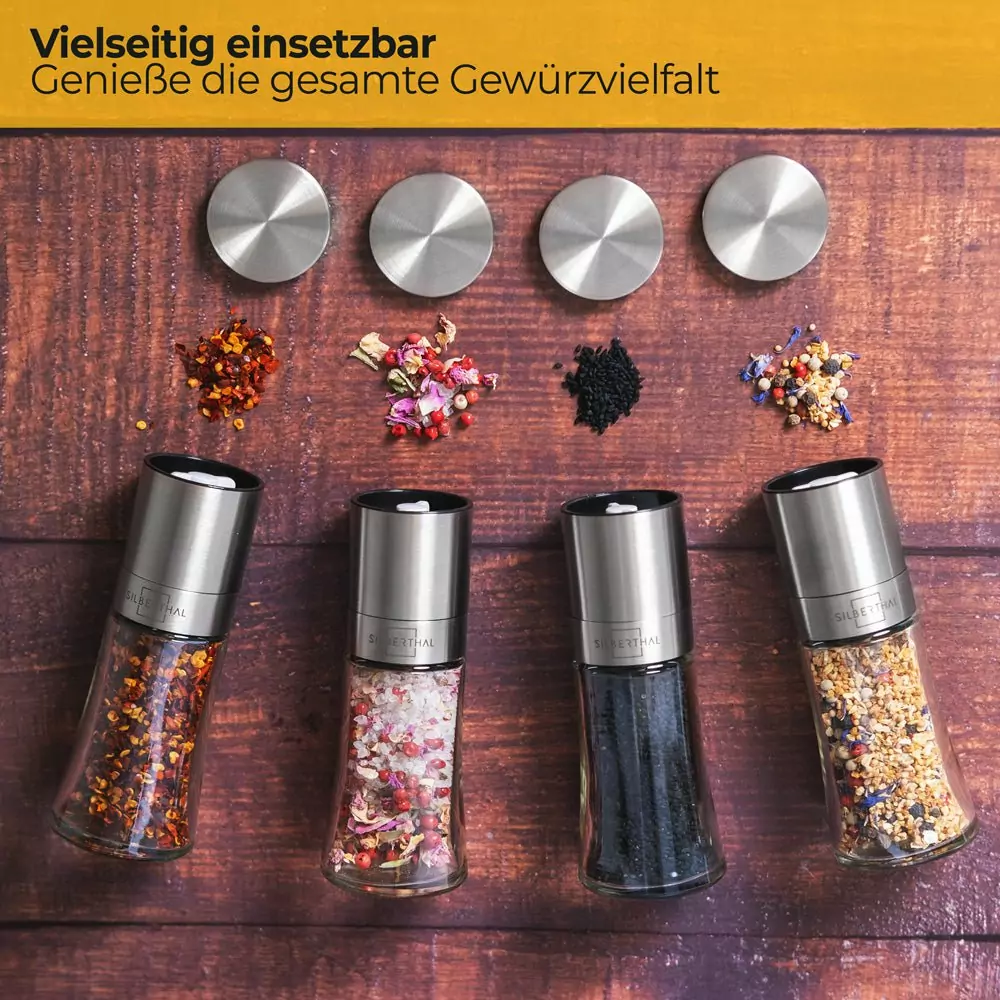 100518 - Salz- und Pfeffermühle Set mit Keramikmahlwerk - vielseitig einsetzbar
