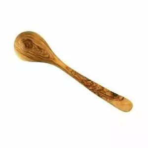100430 - Schöpfkelle 30 cm aus Olivenholz - Rückansicht