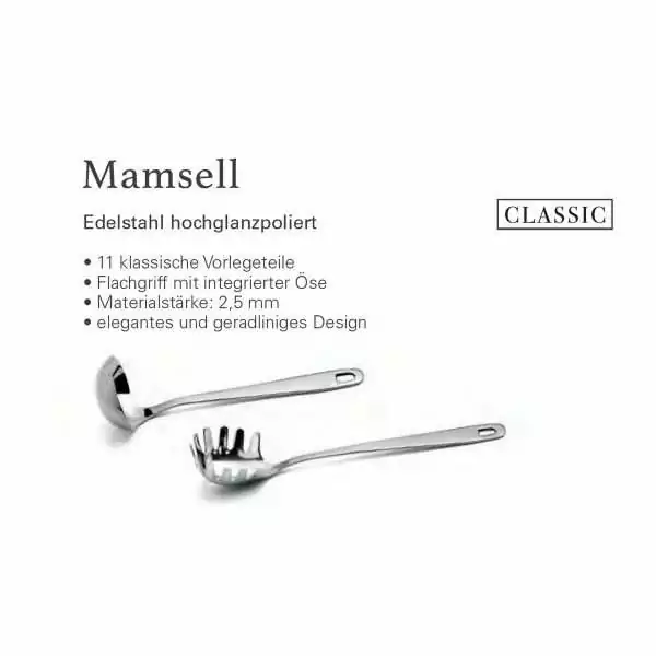 Weis Serie Mamsell - Datenangaben