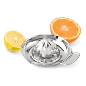 100357 - Zitronenpresse mit Auffangschale und 2 Ausgüssen - links und rechts