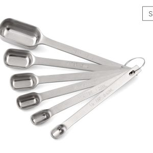 1003B05 - Messlöffel 6er Set aus Edelstahl in ml und TSP
