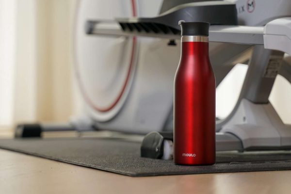 102401B -Thermosflasche 500ml PULS aus Edelstahl mit Lock Lid Rot - beim Fitness