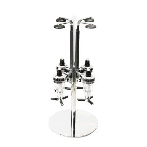 102505 - Bar Butler mit LED für 4 Flaschen von 0,7 bis 1 Liter im Karussell - 360 Grad drehbar