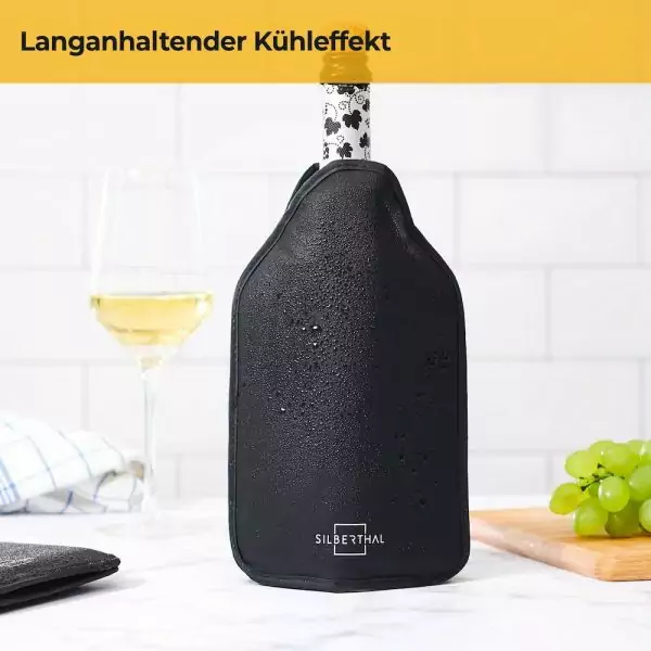 100524 - Flaschenkühler Manschette für kalte und warme Flaschen von 700ml bis 1000ml für unterwegs - langanhaltender Kühleffekt