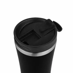 102403A - Thermobecher 470ml CORE zum 6h warm und 12h kalt halten von Getränken aus Edelstahl Schwarz - Deckel