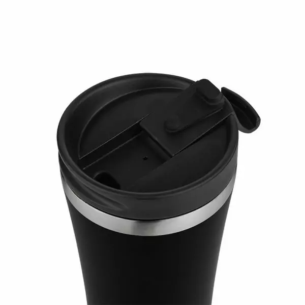 102403A - Thermobecher 470ml CORE zum 6h warm und 12h kalt halten von Getränken aus Edelstahl Schwarz - Deckel