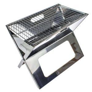 102503 - BBQ-Notebook zum Grillen für 1-2 Personen für unterwegs. Zusammenklappbar und tragbar.