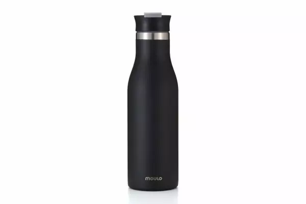 102401C -Thermosflasche 500ml PULS aus Edelstahl mit Lock Lid Schwarz