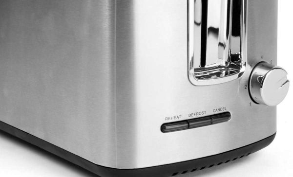 102101 - Toaster mit breiten Schlitzen, Auftaufunktion und 7 Stufen - Sharp SA-CT2002I 850W - Bedienknöpfe