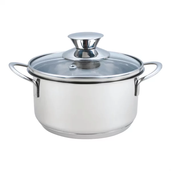 101906B - Topf mit Glasdeckel aus Edelstahl 14cm