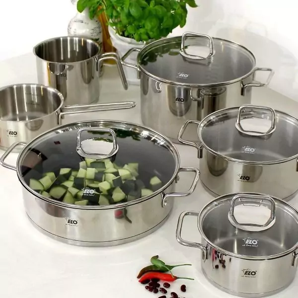 102802-Edelstahltopf 28 cm mit Glasdeckel und Anti-Haftbeschichtung - Citrin Set