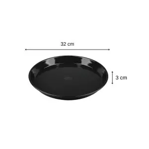 103020-Pizzablech 32 cm mit Emaille-Beschichtung und auch als Auflaufform - Maße