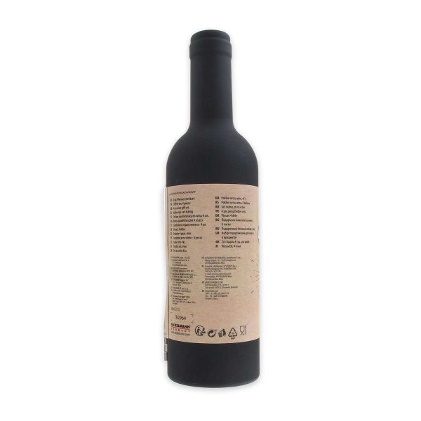 103226-Geschenk Weinflaschen Set für Liebhaber von Weißwein, Rot- oder Roséwein bestehend aus Geschenkverpackung, Limonadenkorkenzieher, Weinflaschenkragen und Ausgießer - Verpackung Rückseite