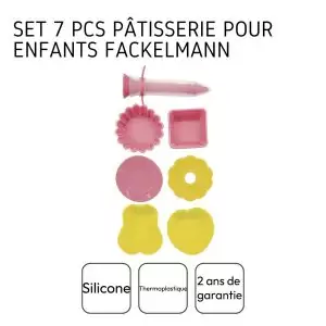 103244-Set Mini-Backformen mit Dekorierstift bestehend aus 7 Teilen zum gemeinsamen Backen und Dekorieren mit Kindern - Angaben