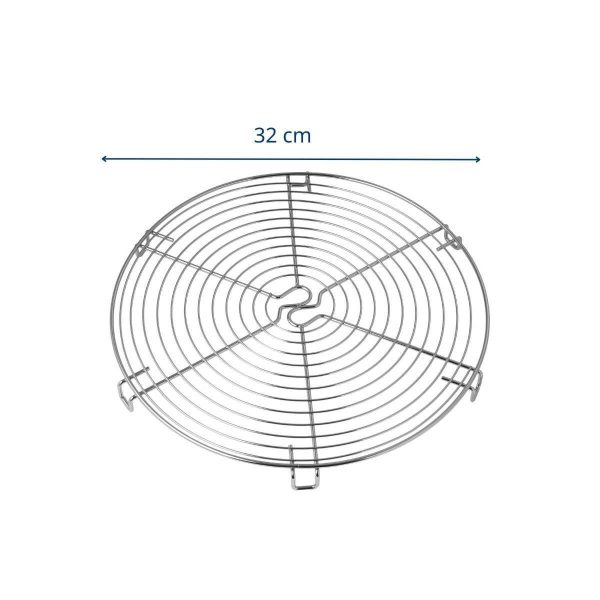 103034-Kuchenrost 32 cm aus Metall zum Auskühlen & Glasieren - Maße