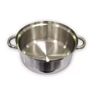 102811-Edelstahl Dampfentsafter groß mit 26 cm Durchmesser für bis zu 7 Liter Obst und max. 2,5 Liter Saft - Topf