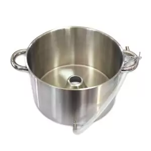 102811-Edelstahl Dampfentsafter groß mit 26 cm Durchmesser für bis zu 7 Liter Obst und max. 2,5 Liter Saft - Saftauffanggefäß