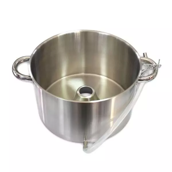 102811-Edelstahl Dampfentsafter groß mit 26 cm Durchmesser für bis zu 7 Liter Obst und max. 2,5 Liter Saft - Saftauffanggefäß