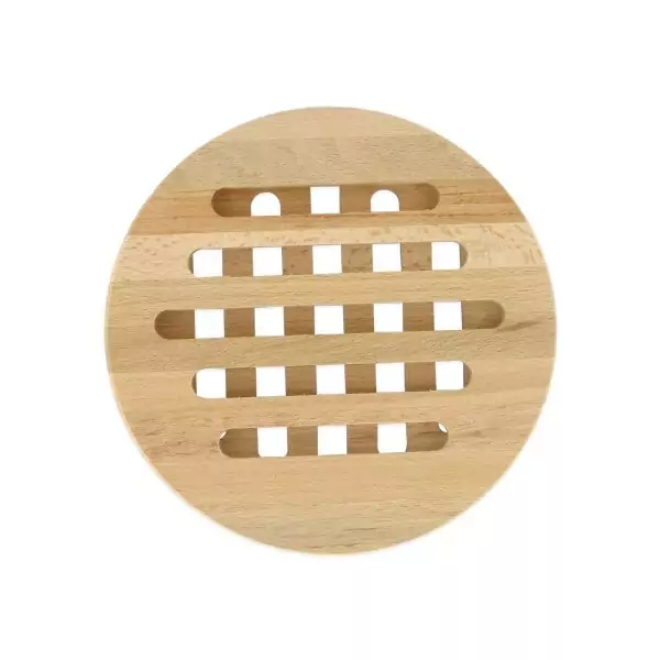 103211-Runder Pfannenuntersetzer aus Holz in der Form rund mit den Maßen Ø 17,8 cm