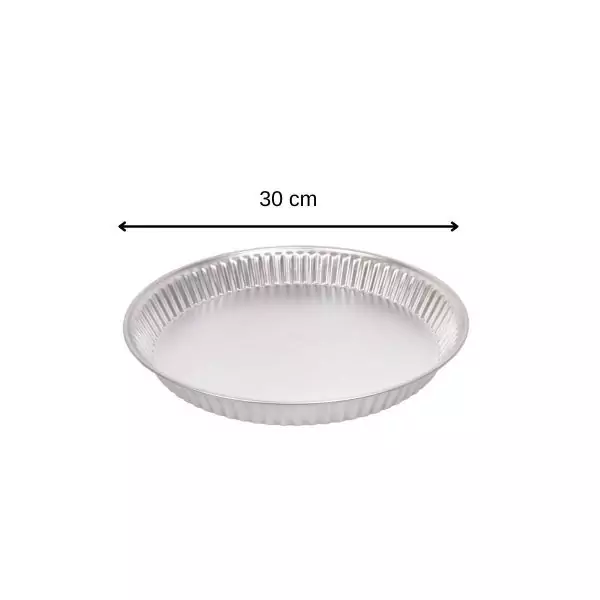 103026-Tarteform Weißblech 30 cm für Gasherd geeignet - Maße