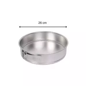 103025-Springform Weißblech 26 cm mit Scharnier für Gasherd geeignet - Maße