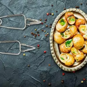 103231-2er Set Schneckenzange speziell zum Essen von Schnecken aus Edelstahl - mit Schnecken