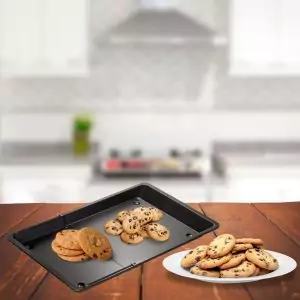 103024-Universal Backblech ausziehbar mit den Maßen 33 x 37-52 cm und mit Anti-Haftbeschichtung - mit Backware