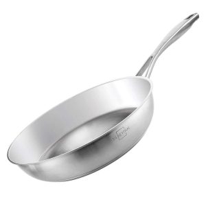 100535-Unbeschichtete Edelstahlpfanne 28cm für alle Herdarten