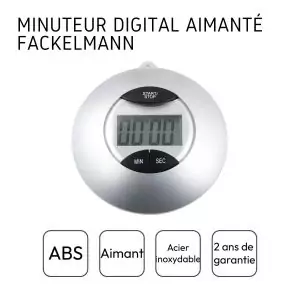 103224-Digitaler Küchentimer mit magnetischer Halterung - am Kühlschrank - Angaben