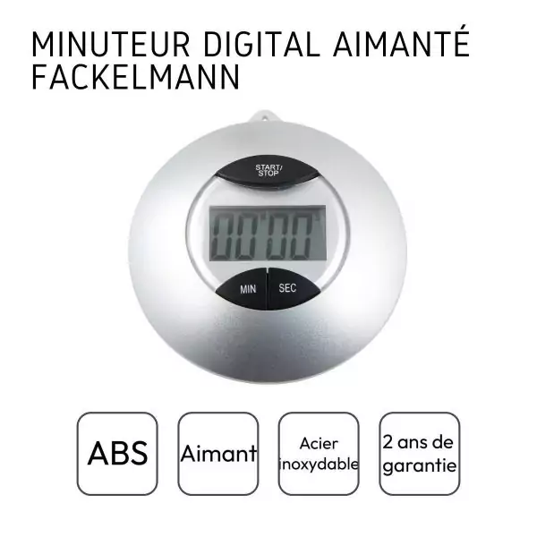103224-Digitaler Küchentimer mit magnetischer Halterung - am Kühlschrank - Angaben