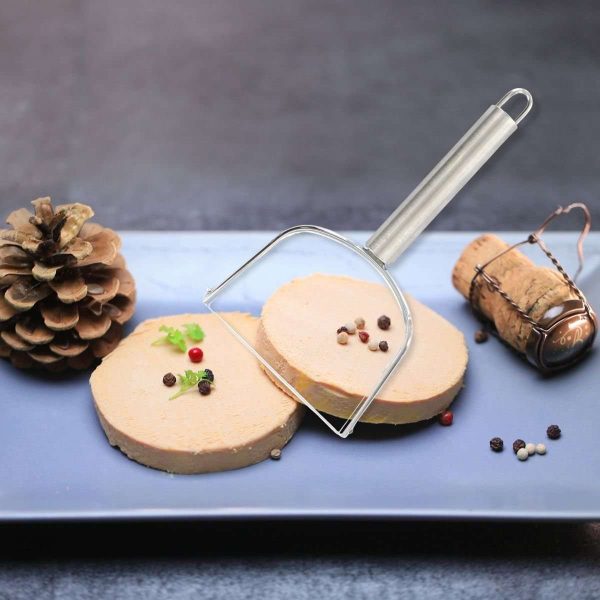 103233-Foie Gras Leier zum Schneiden von Gänseleberpasteten in schöne Scheiben - mit Pastete