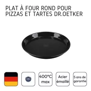 103020-Pizzablech 32 cm mit Emaille-Beschichtung und auch als Auflaufform - Angaben