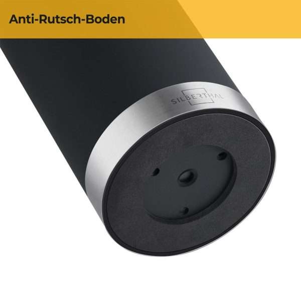 100528B - Messerblock mit Borsteneinsatz für den universellen Einsatz aus recyceltem Kunstsoff in schwarz - mit Anti-Rutsch Boden