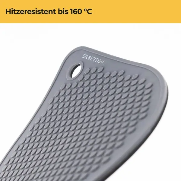 100529 - Magnetischer Topfuntersetzer für Induktionstöpfe und -Pfannen aus rutschfestem Silikon - hitzeresistent bis 160 Grad C