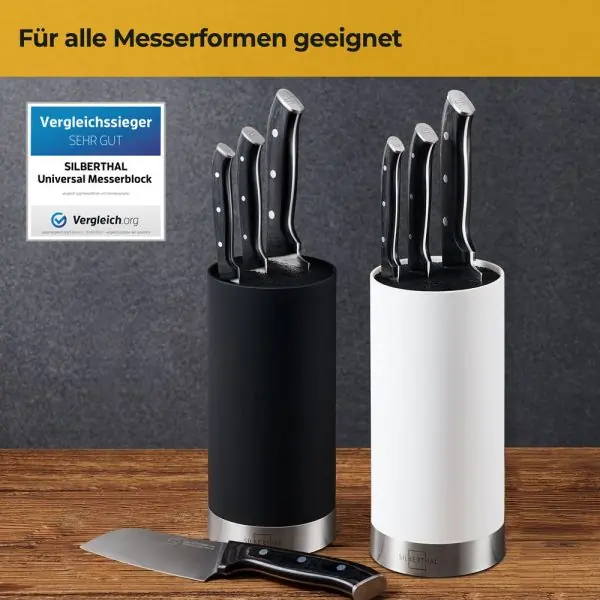 100528 - Messerblock mit Borsteneinsatz für den universellen Einsatz aus recyceltem Kunststoff - für alle Messerformen geeignet
