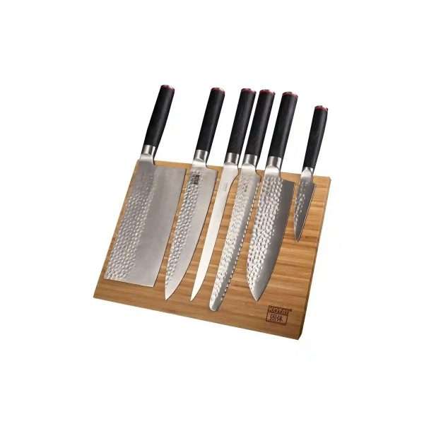 102910-Magnetischer Messerhalter für 6-8 Messer aus Bambus