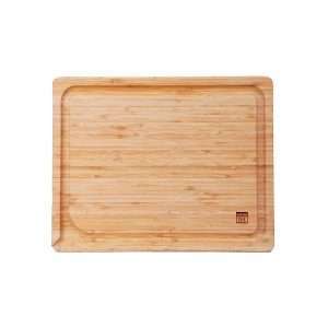 102911-Bambus-Schneidebrett mit Saftrille rechteckig 40 x 30 x 2 cm