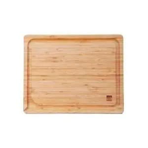 102911-Bambus-Schneidebrett mit Saftrille rechteckig 40 x 30 x 2 cm