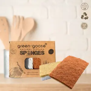 103305-Set kompostierbare Küchenschwämme bestehend aus 1x Sisal- & 1x Kokosfaser und einer Rückseite aus Zellulose - Angaben