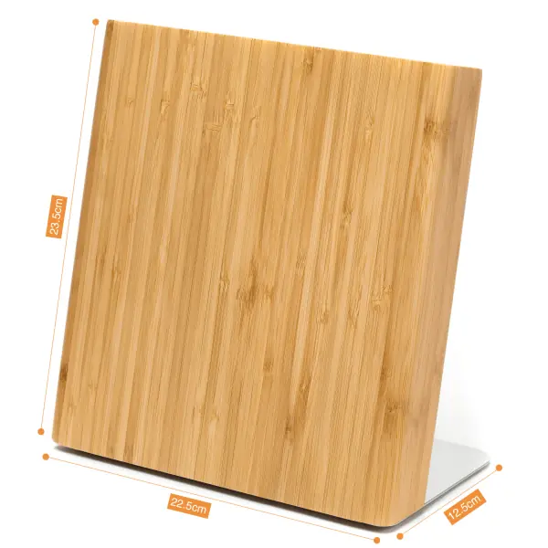 103701-Magnetischer Messerblock aus Bambus ohne Messer - Maße